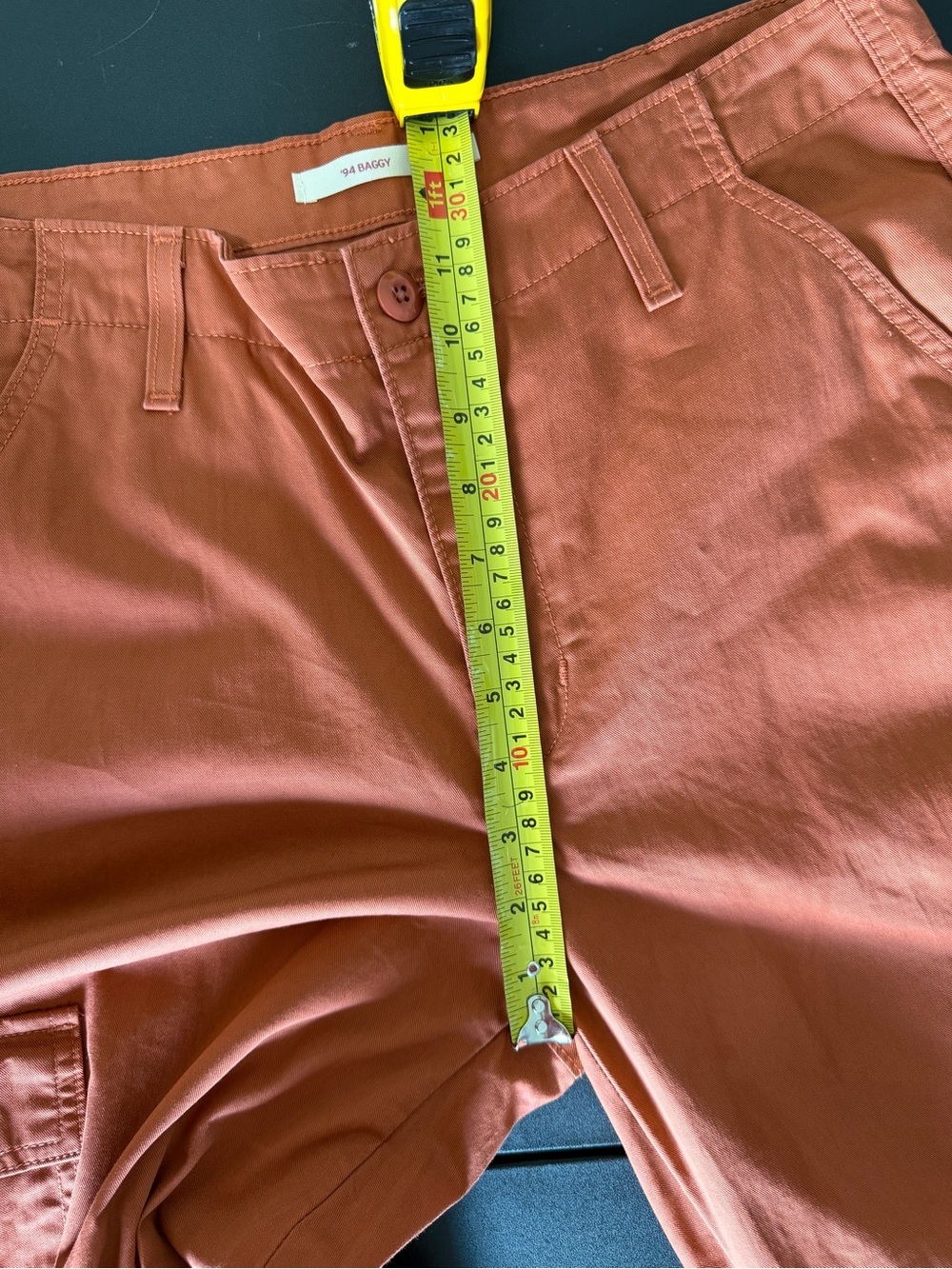 Levi’s '94 Baggy Cargo Pants in Baked Clay Red 100% Cotton 30L - Picture 13 of 13